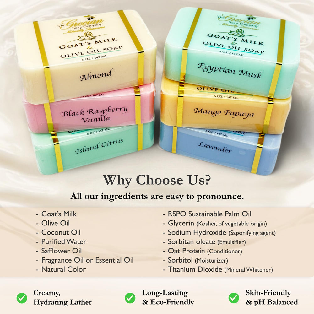 The Grecian Soap Company Utilisation Douche: savon polyvalent pour corps et mains