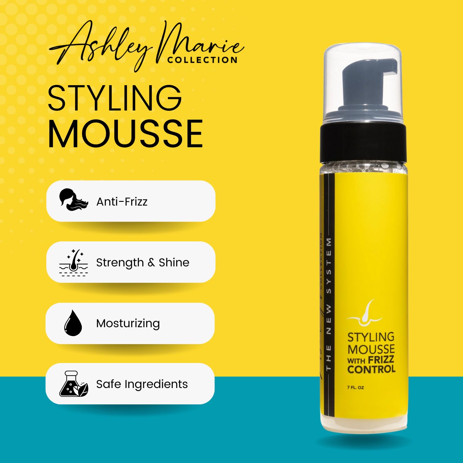 The Hair Diagram Ashley Marie Mousse boucles: boucles définies et hydratées.