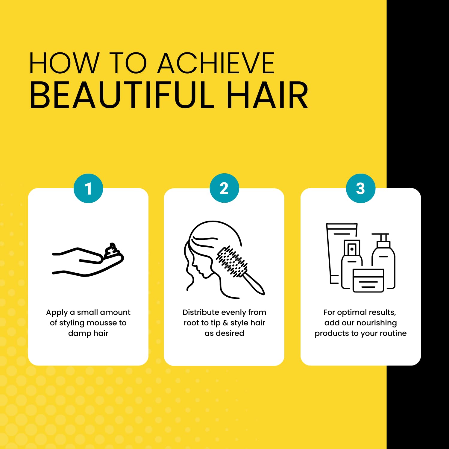 The Hair Diagram Ashley Marie Mousse sans parabènes et sulfates: couleur protégée et douceur.