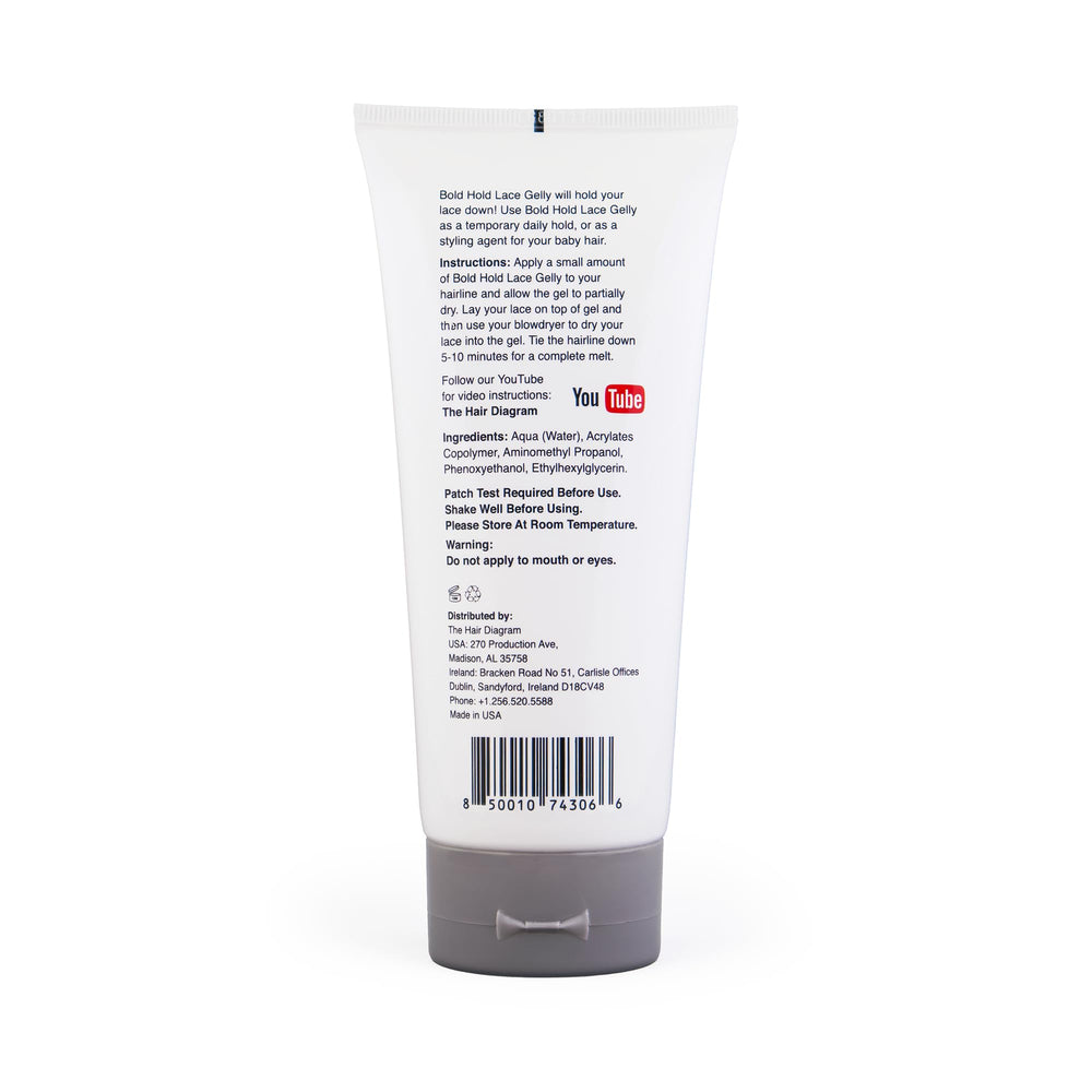 The Hair Diagram Bold Hold Lace Gelly – contrôle des contours sans résidu après application.