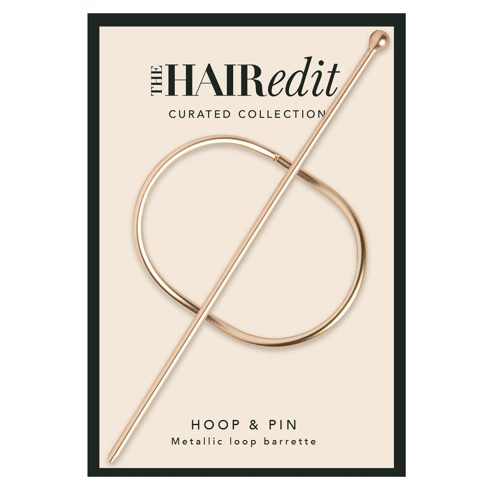 The Hair Edit Hoop & Pin : barrette-boucle-metallique, fixation fiable toute la journée.