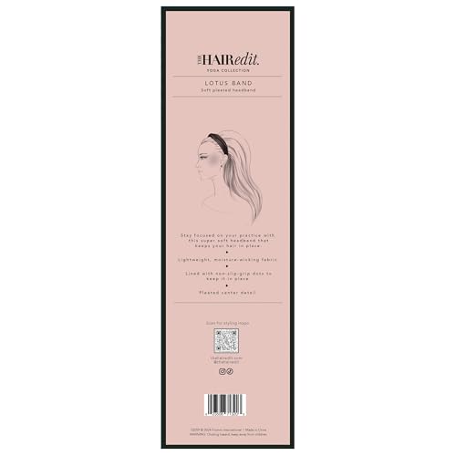 The Hair Edit Lotus Band maintient les cheveux hors du visage pendant l’effort.