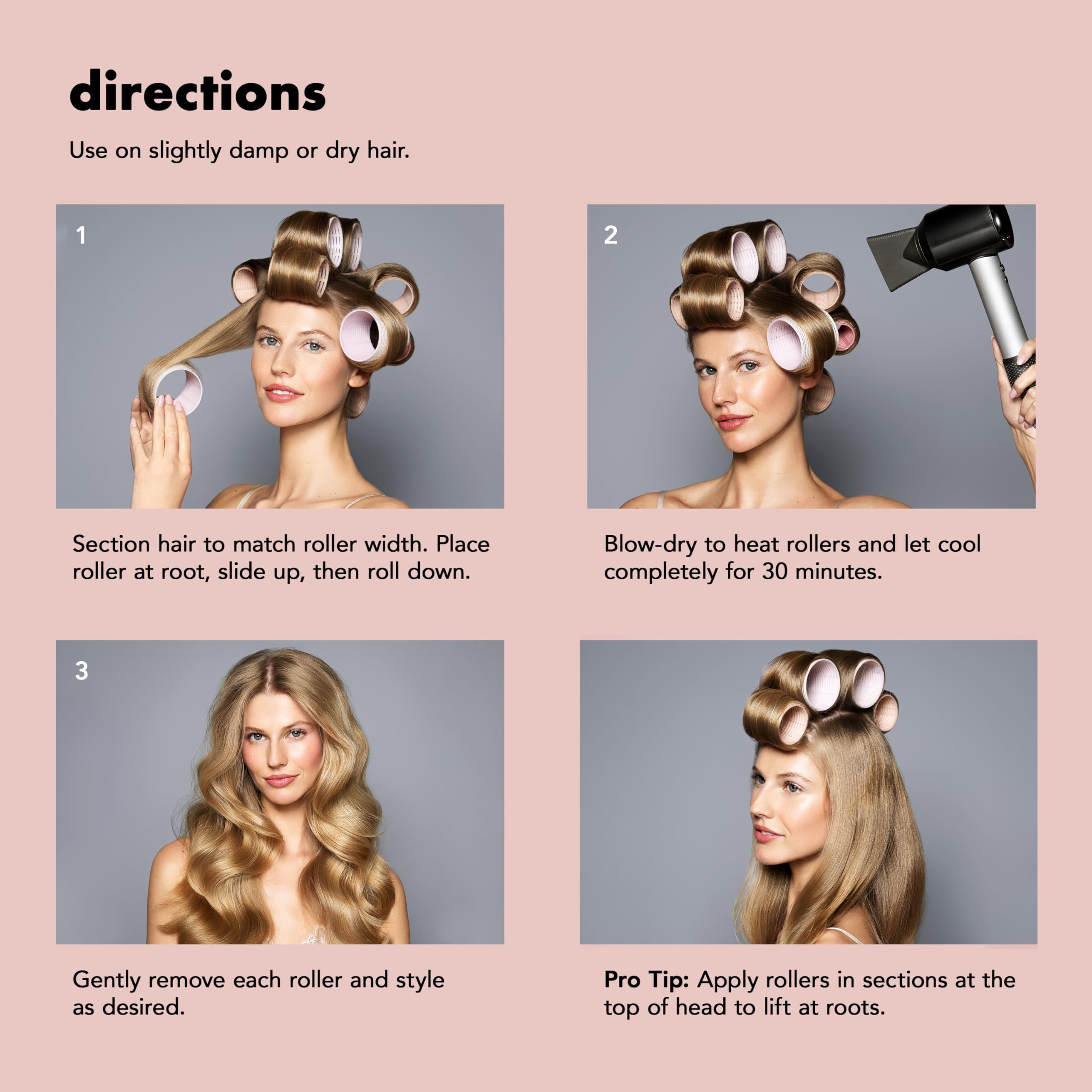 Marque The Hair Edit rouleaux thermiques sans chaleur pour styling doux.