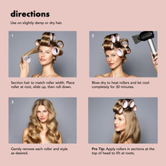 Marque The Hair Edit rouleaux thermiques sans chaleur pour styling doux.