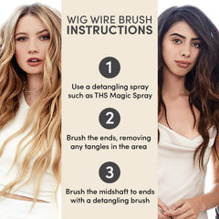 The Hair Shop: brosse detanglage metallique sans accrocs pour extensions et perruques.