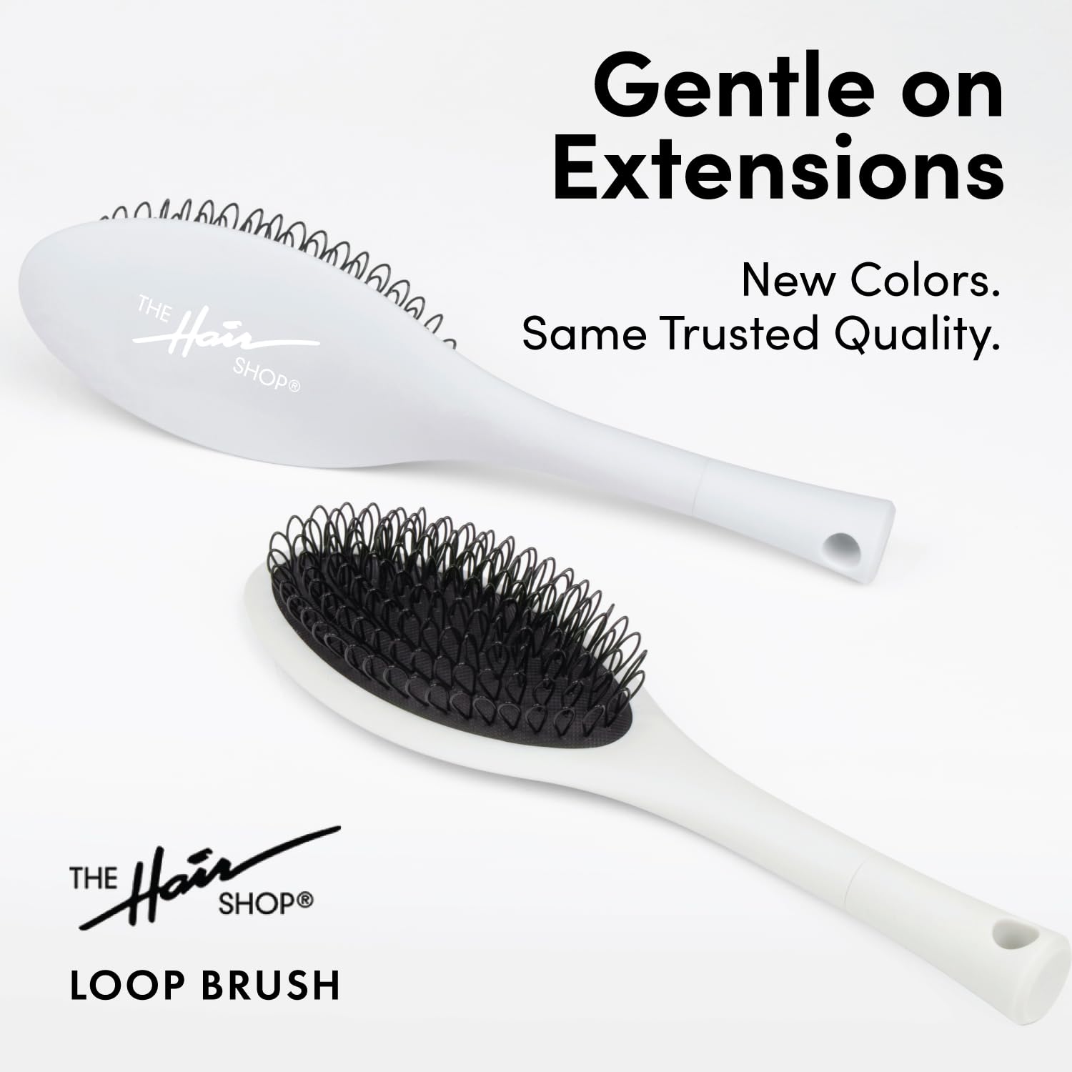 Brosse The Hair Shop sans noeud pour extensions, démêlage rapide et sûr.