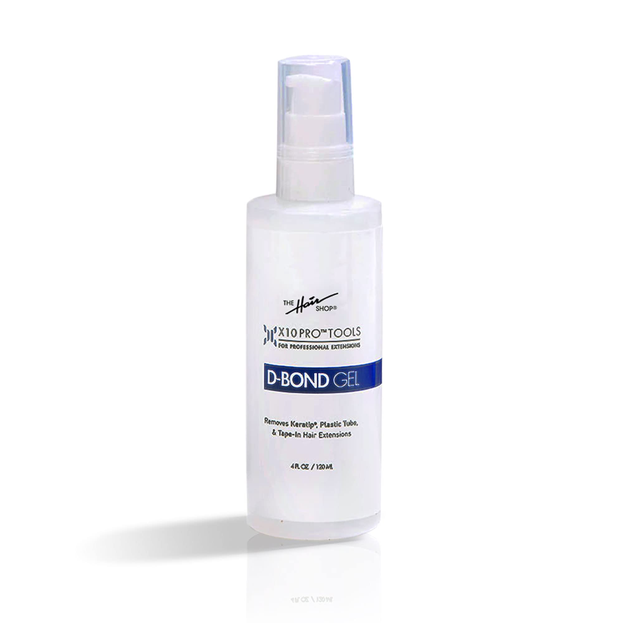 The Hair Shop X10 Pro-Tools D Bond Gel Remover – Bouteille 4 oz prête au retrait facile des adhésifs