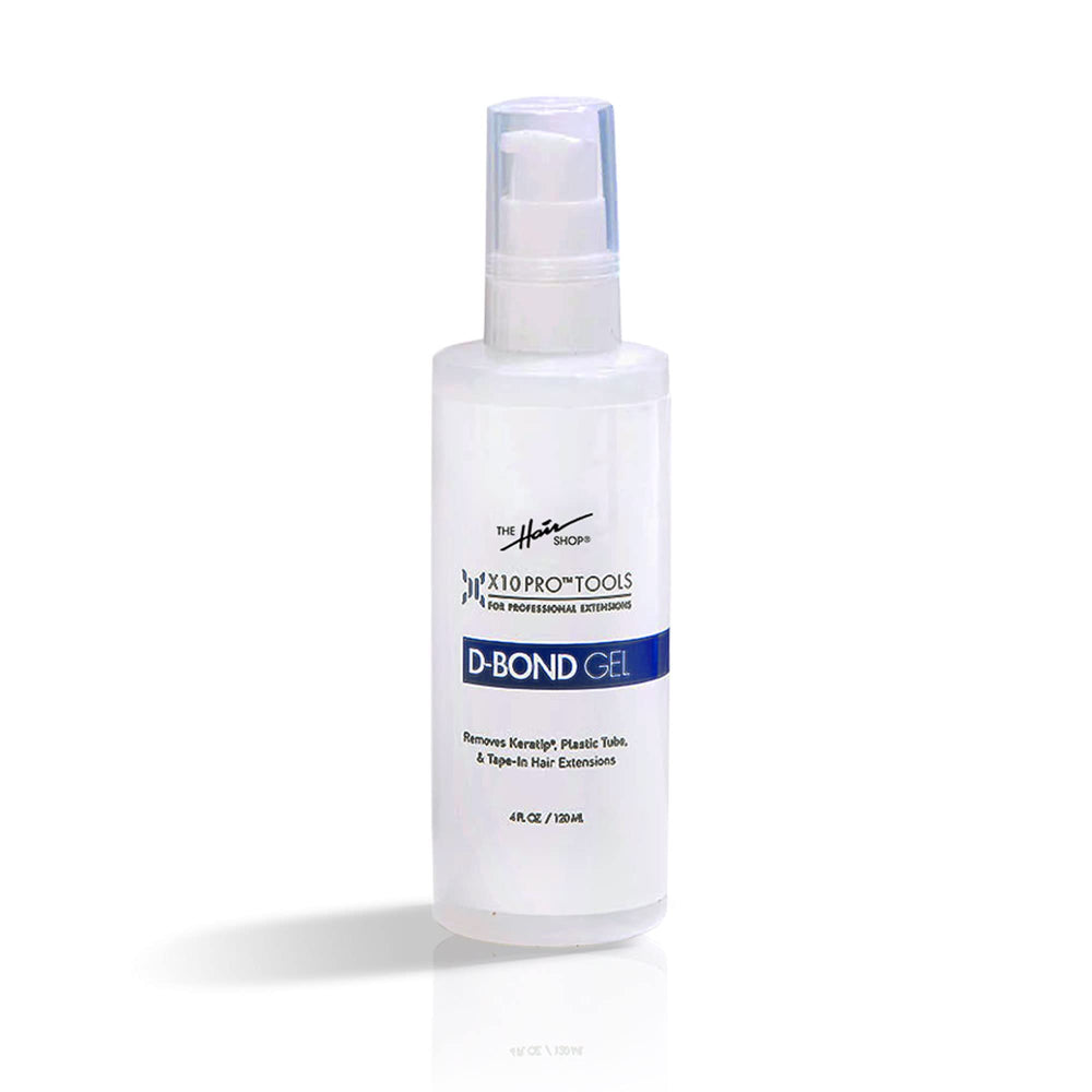 The Hair Shop X10 Pro-Tools D Bond Gel Remover – Bouteille 4 oz prête au retrait facile des adhésifs