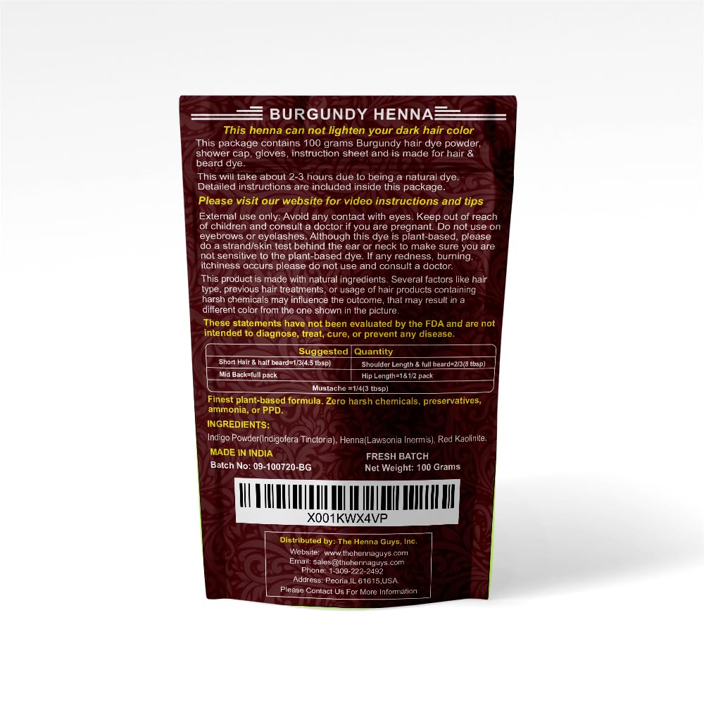 The Henna Guys alternative naturelle: option saine face aux colorants chimiques.