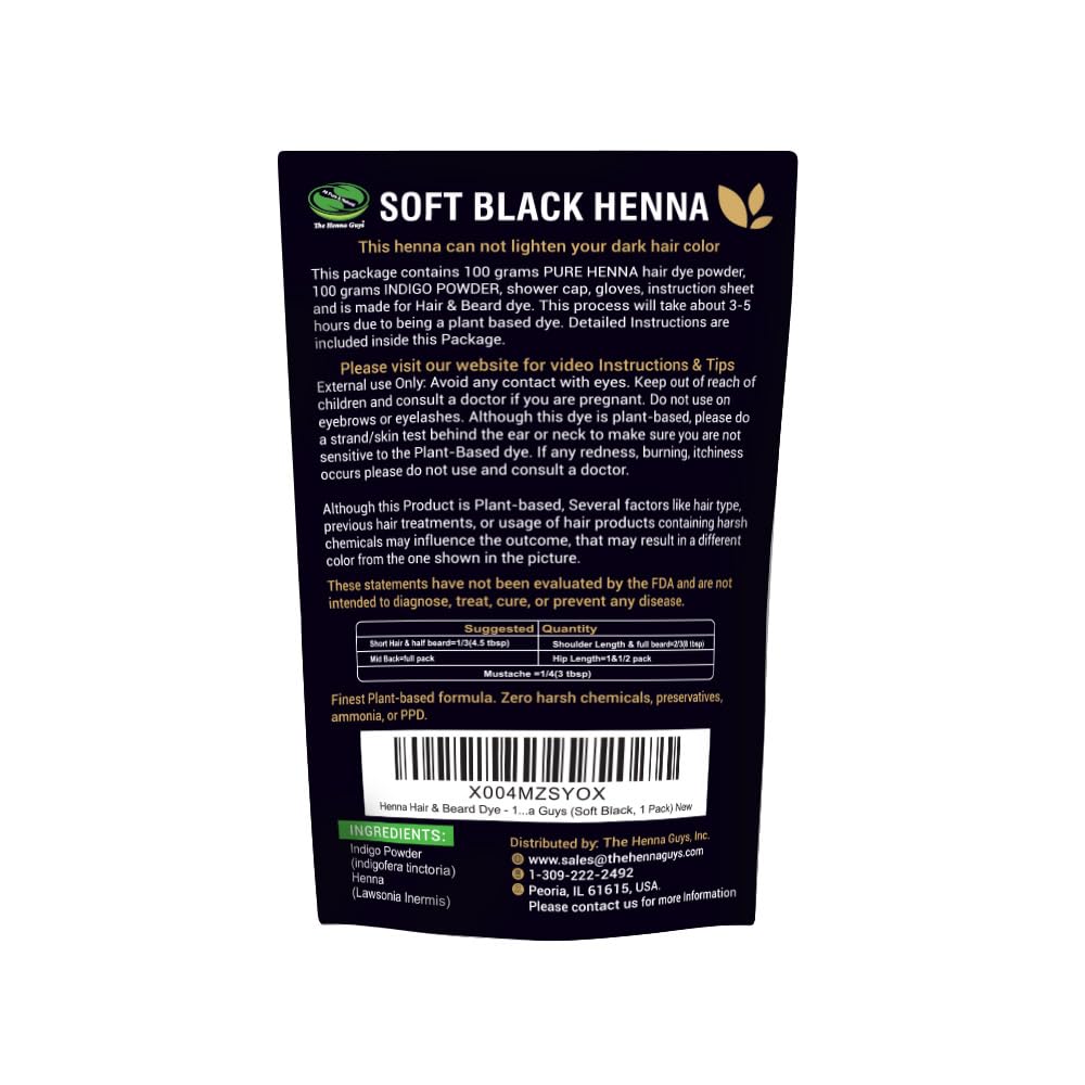 The Henna Guys - avant/après teinture sur cheveux, rendu naturel.