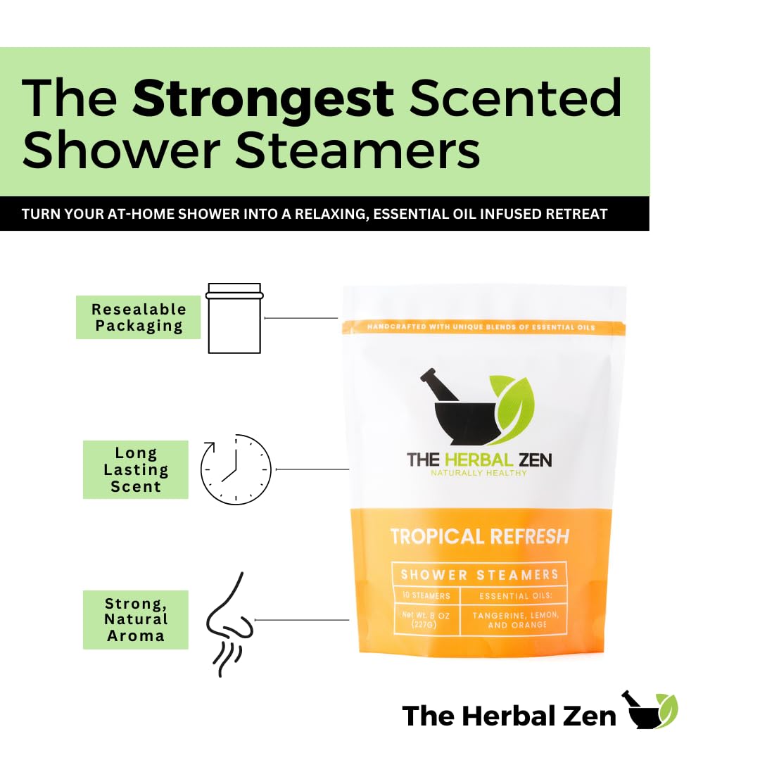 The Herbal Zen bombe-douche soleil-citrus, moment spa rapide chez soi.