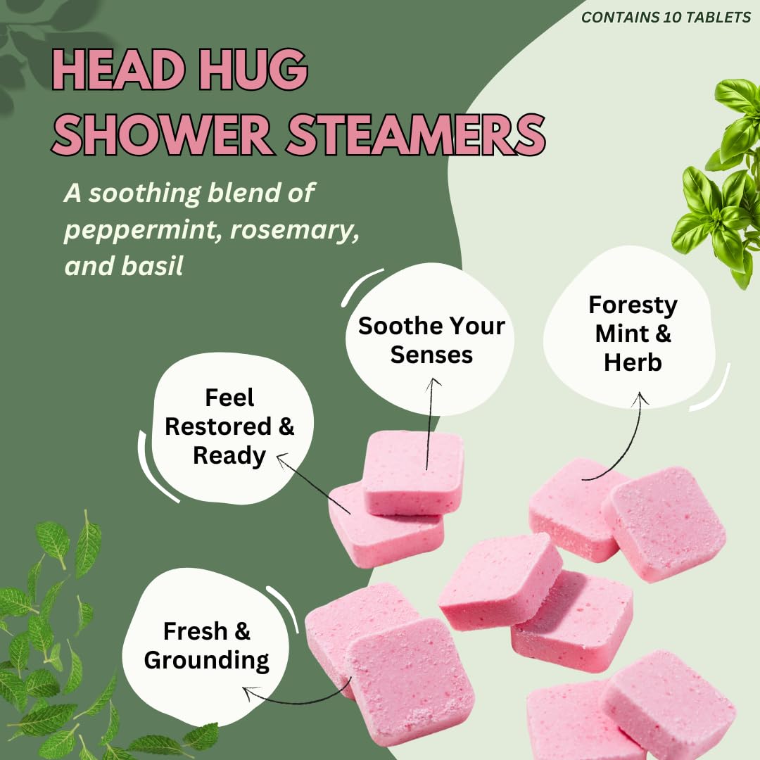 Tablettes douche The Herbal Zen 10-pack, présentation pratique et économique.