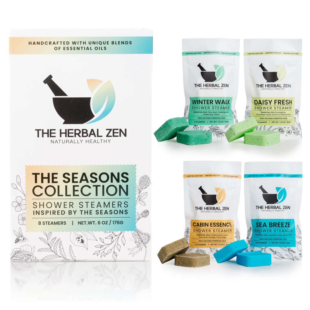 The Herbal Zen pack varié tablettes-douche aromathérapie, vue emballage varié.