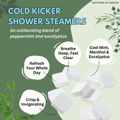 The Herbal Zen tablette-douche-menthe-eucalyptus: diffusion rafraîchissante sous la douche.