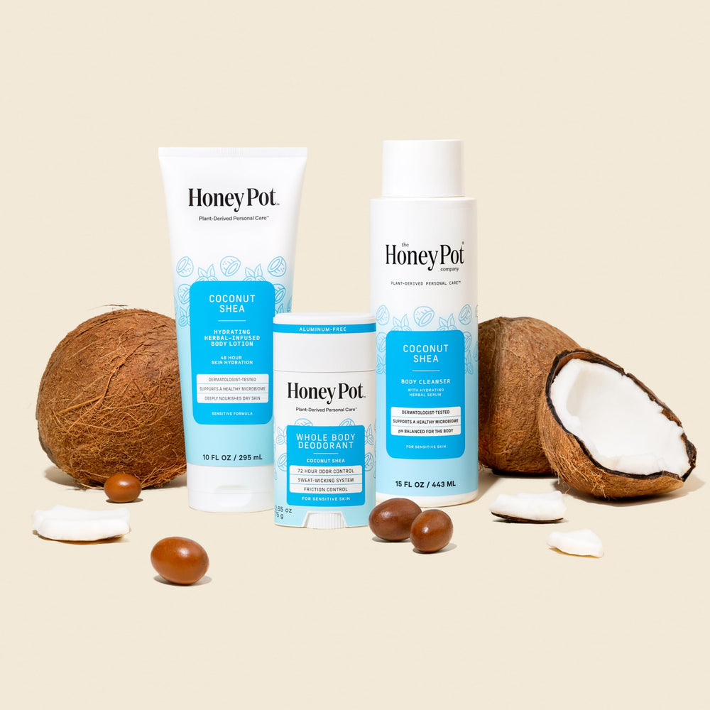 The Honey Pot Company Coconut Shea Déodorant corps, texture apaisante lors d activites