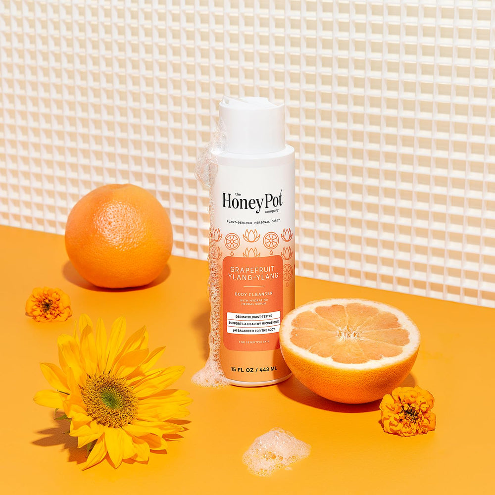 The Honey Pot Grapefruit Ylang Ylang, ingrédients végétaux clés comme guimauve et asperge