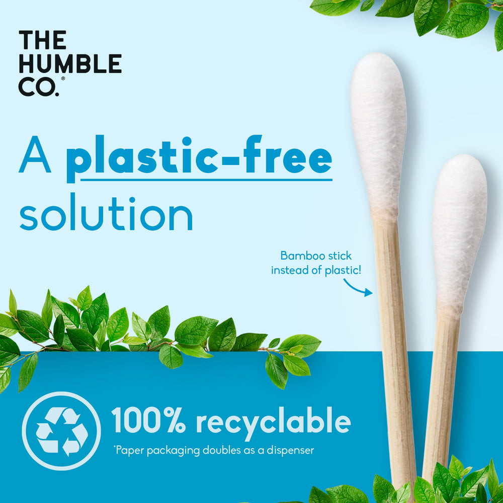The Humble Co distributeur en papier recyclé pour cotons-tiges sans plastique.