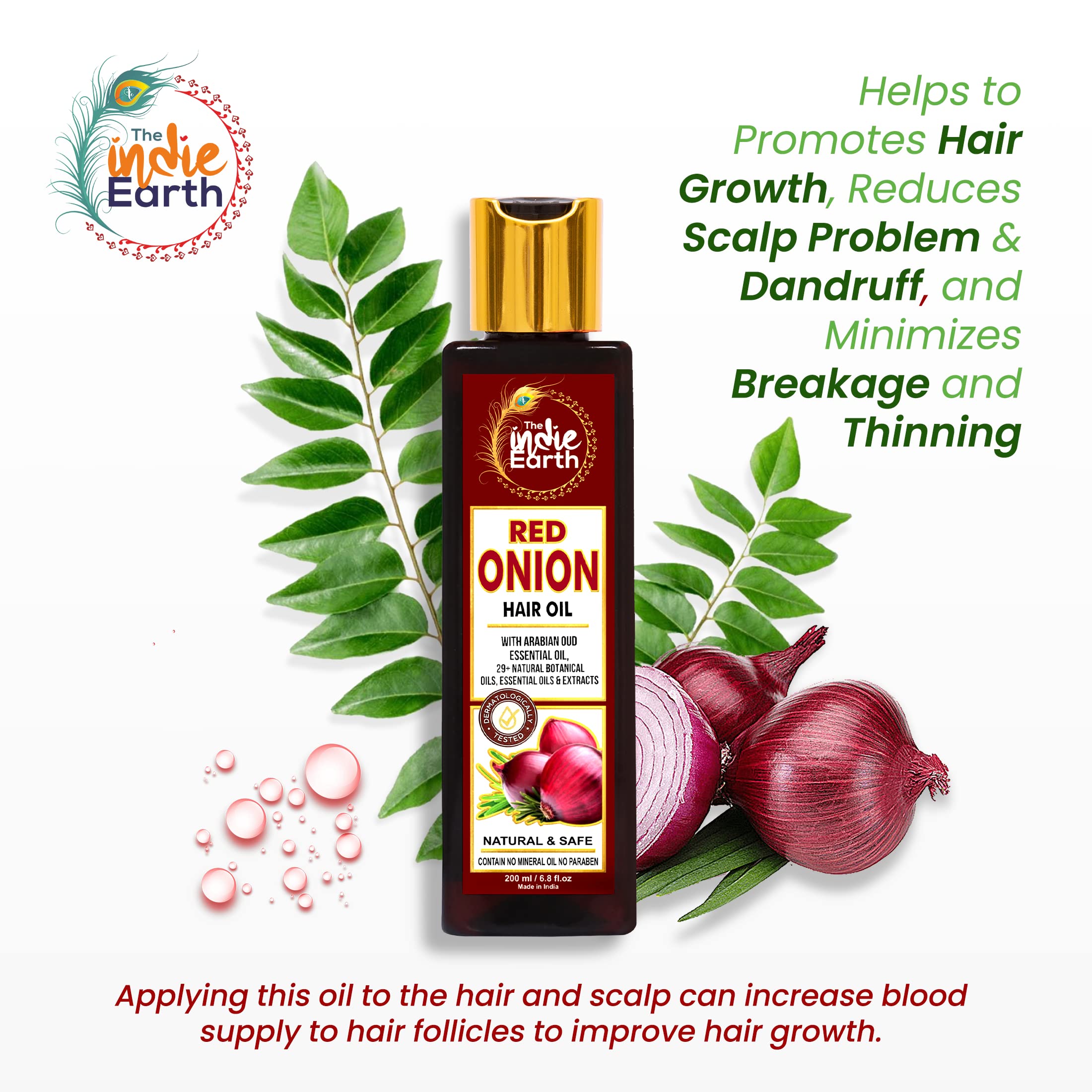 The Indie Earth flacon 200 ml, pratique pour une utilisation quotidienne.