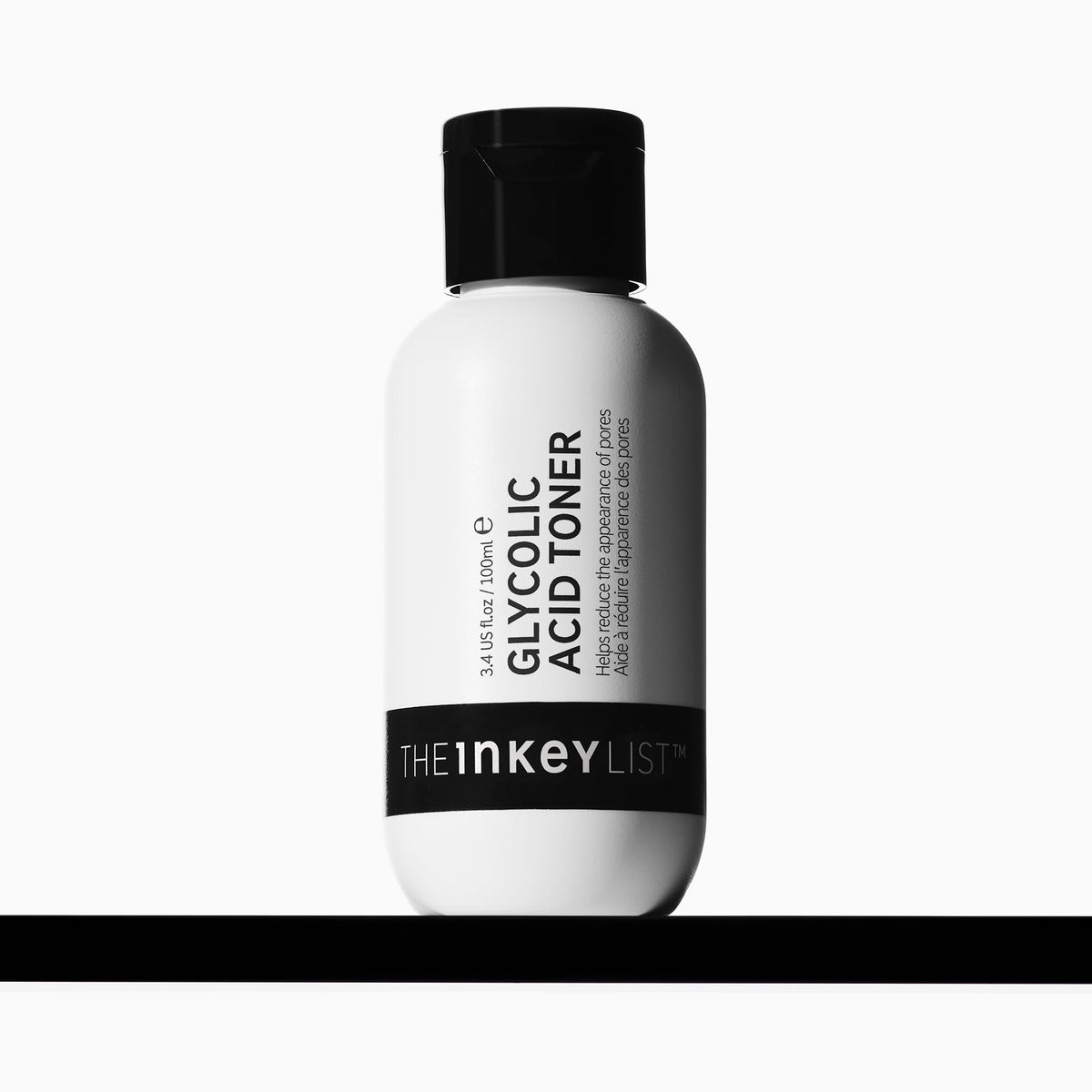 The INKEY List Toner 10% Glycolic : bouteille prête à l'emploi, réduction des pores et peau plus lisse
