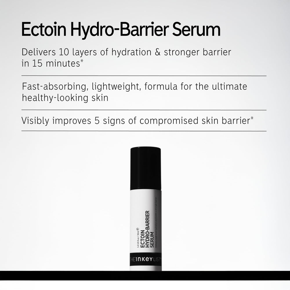 The INKEY List Ectoin Hydro-Barrier Serum — pompe pratique pour application contrôlée