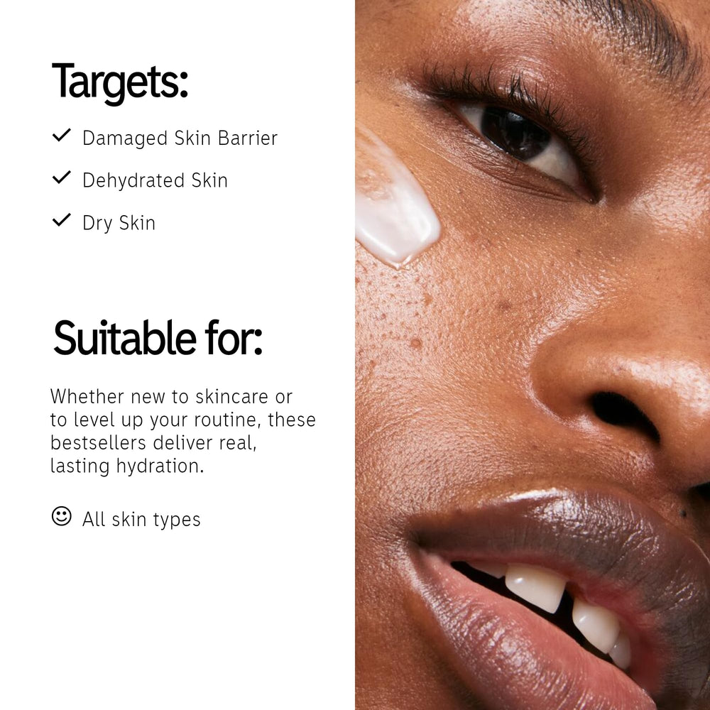 Nettoyant crème-lait The INKEY List, peau hydratée sans tiraillement.