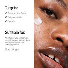 Nettoyant crème-lait The INKEY List, peau hydratée sans tiraillement.
