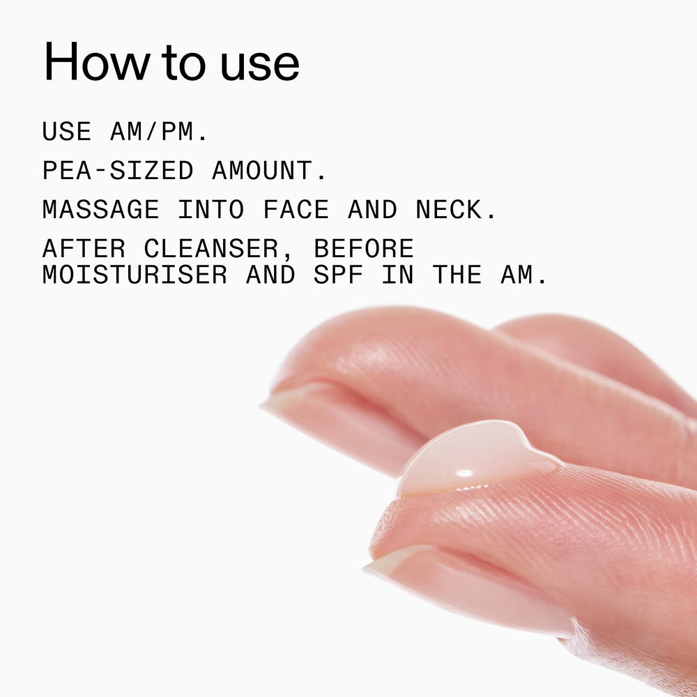 Avant/après potentiel montrant texture plus lisse et pores plus nets.