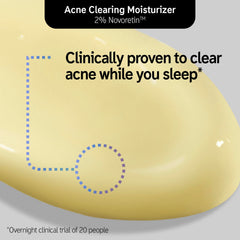 Tube dispense scene of The INKEY List Novoretin 2% Moisturizer for easy evening use