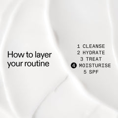 Application quotidienne du The INKEY List Peptide Moisturizer pour hydrater sans effort.