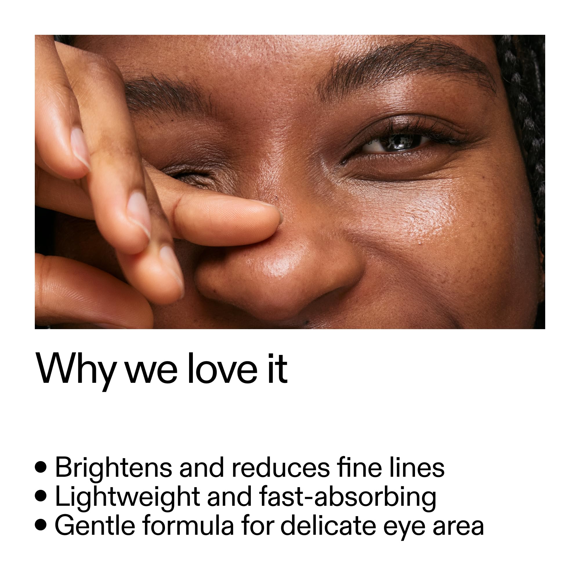 The INKEY List Retinol Eye Cream, application autour des yeux, peut favoriser une peau plus lisse.