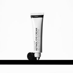 The INKEY List Retinol Eye Cream, bouteille 15ml; soin nocturne potentiel pour lisser les ridules autour des yeux.