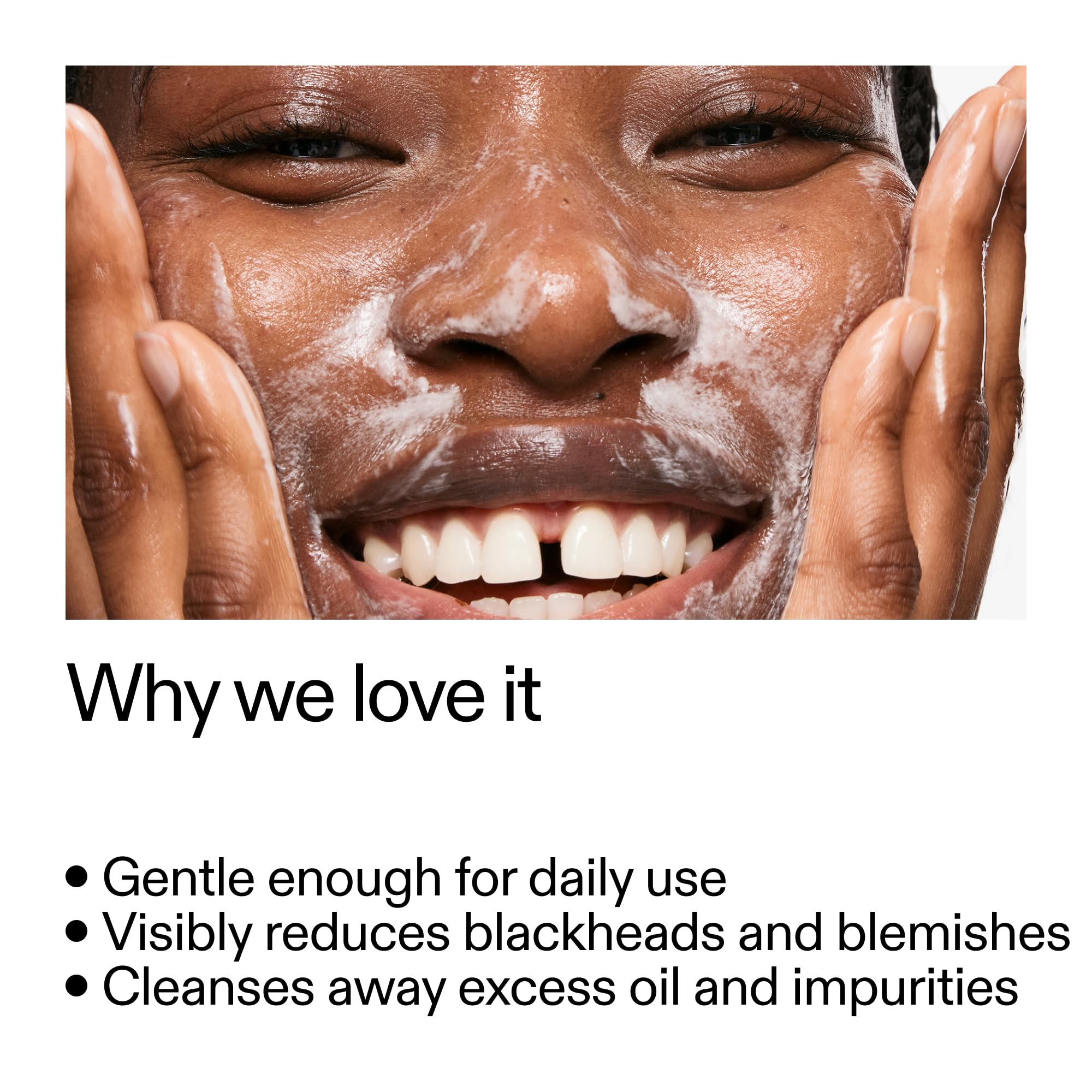 The INKEY List Salicylic Acid Cleanser foaming action demonstrates daily cleansing benefits.
