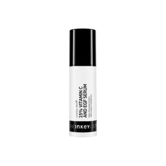 Le sérum The INKEY List 15% Vitamine C et EGF en flacon pour éclaircir le teint.