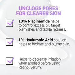 Bouteille 30 ml The INKEY List Niacinamide 10% prête à être intégrée.