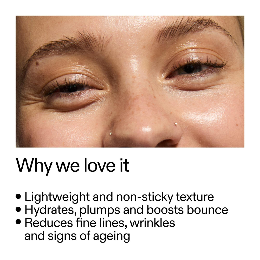 The INKEY List Collagen Peptide Serum avec goutte facilite l'application ciblée.
