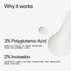 Application du sérum The INKEY List polyglutamique sur le visage