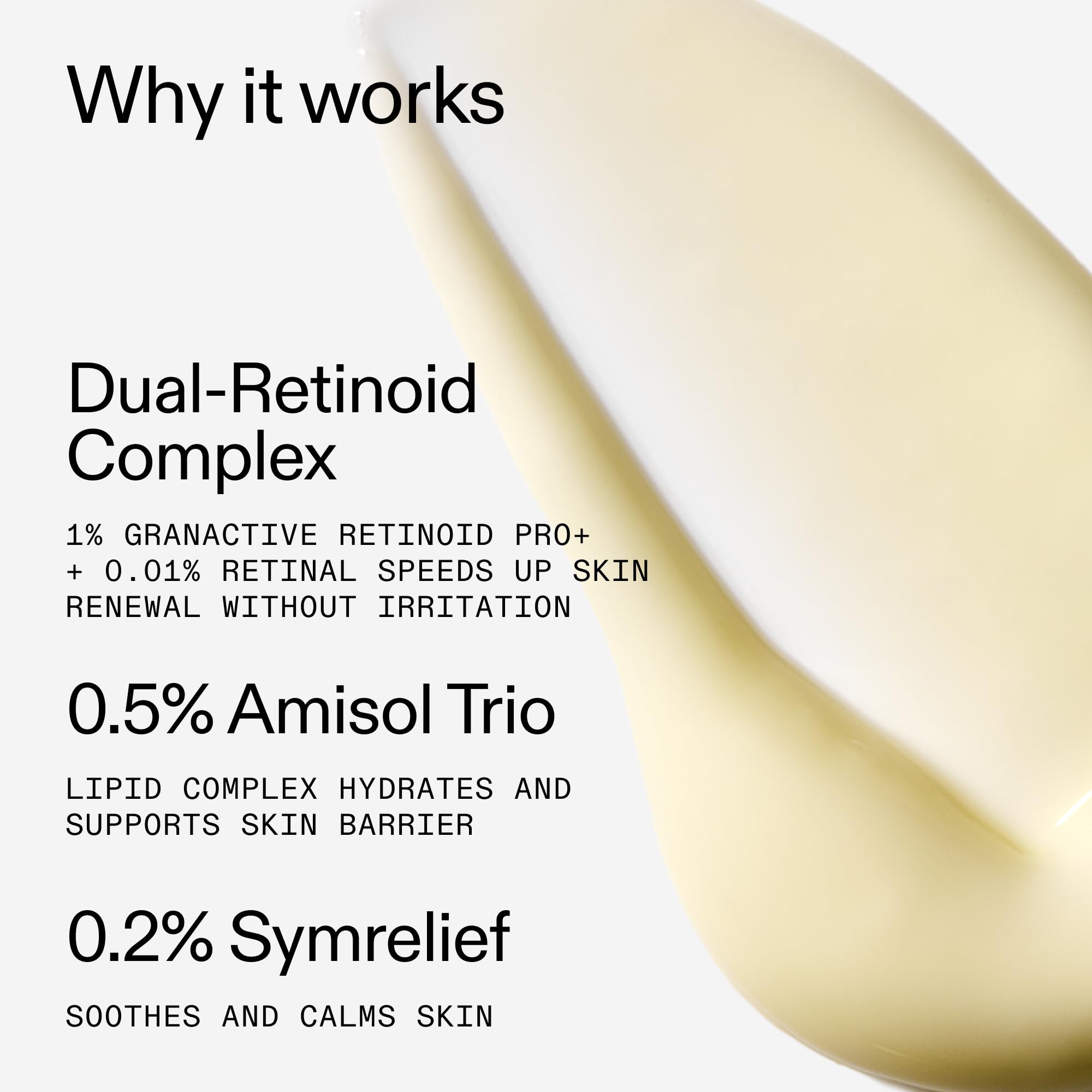 The INKEY List Starter Dual Retinol Serum — soin peau sensible, douceur et hydratation.