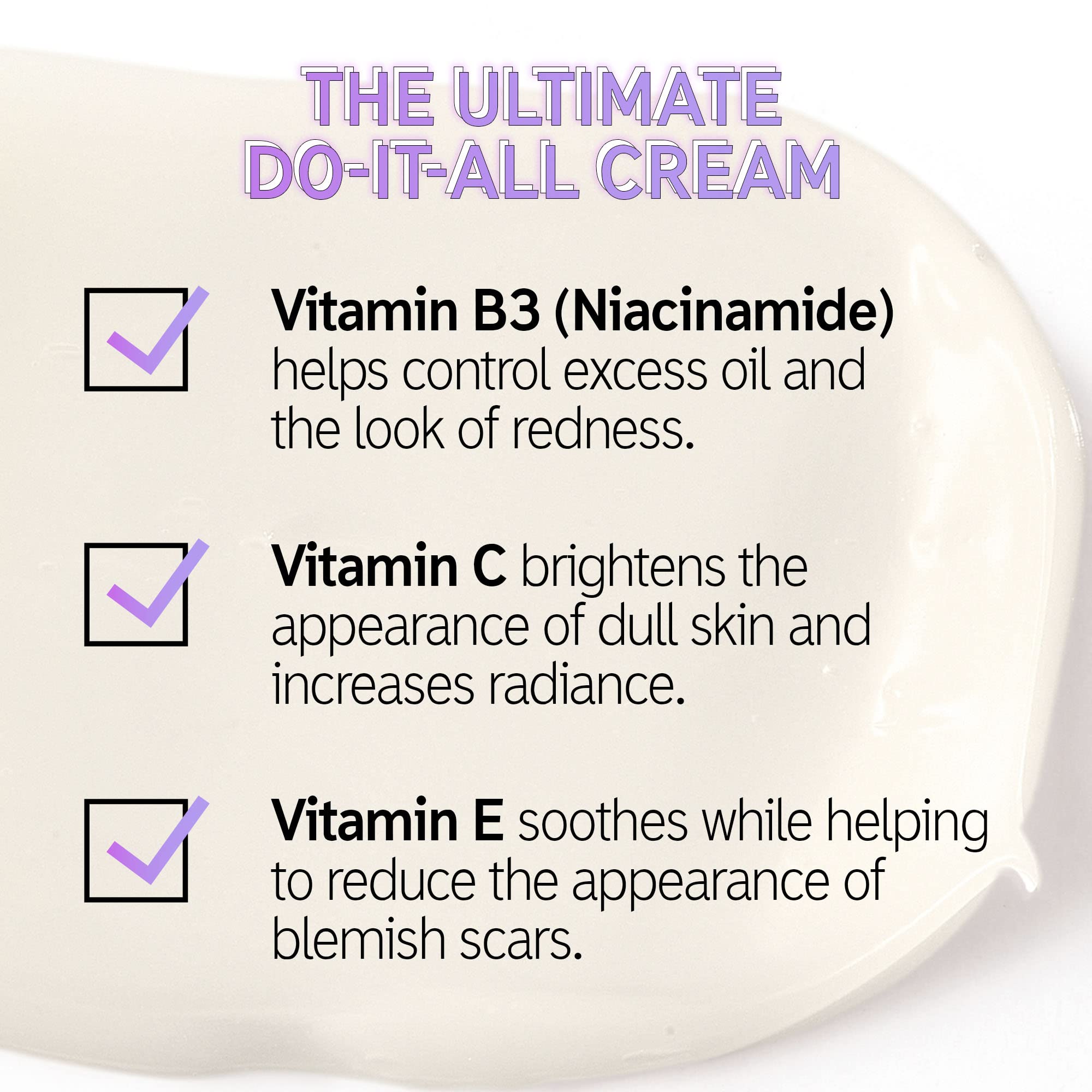 The INKEY List Vitamin B, C et E – flacon-pompe, peau hydratée et prête pour le maquillage.