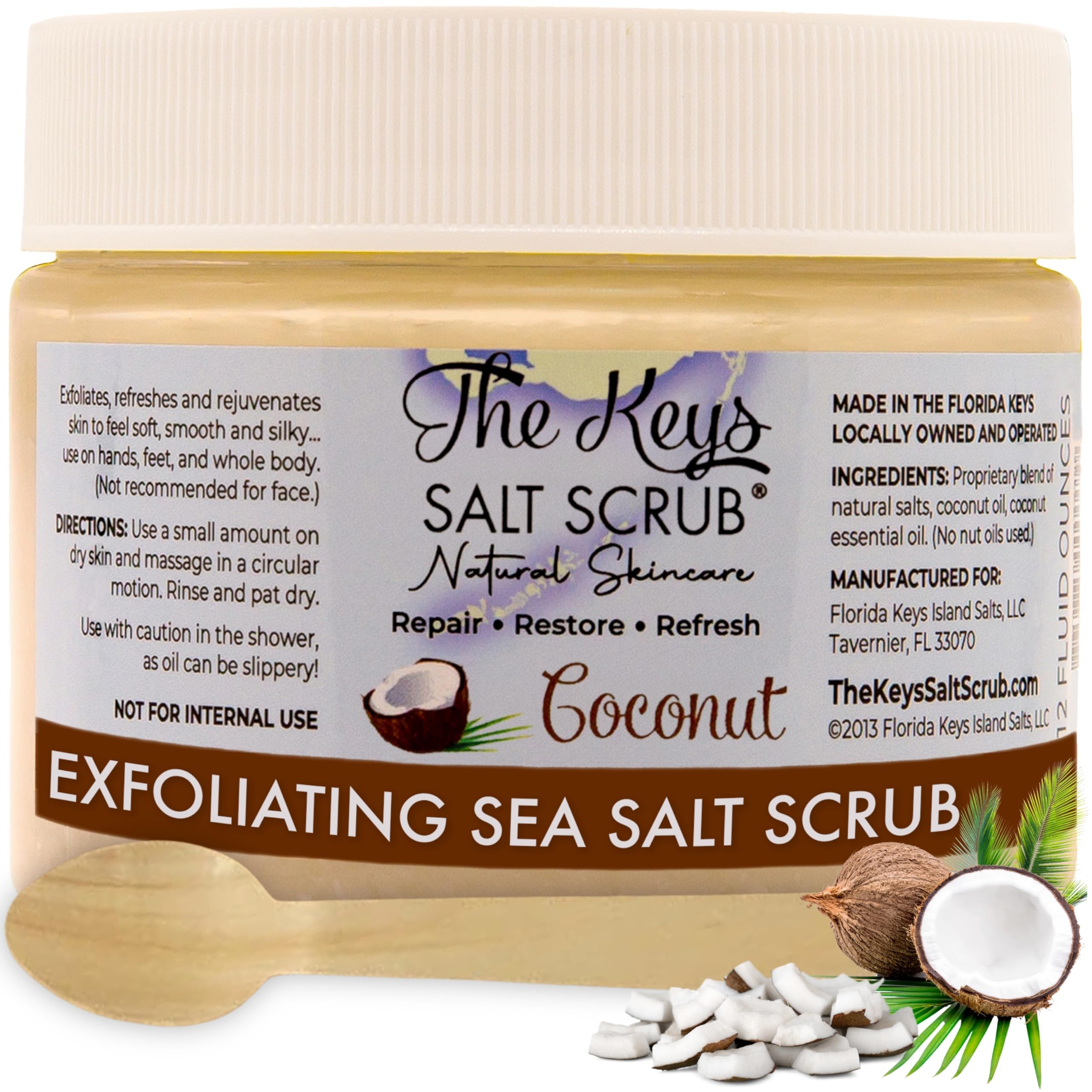 The Keys Salt Scrub : exfoliation au sel de mer pour peau plus lisse