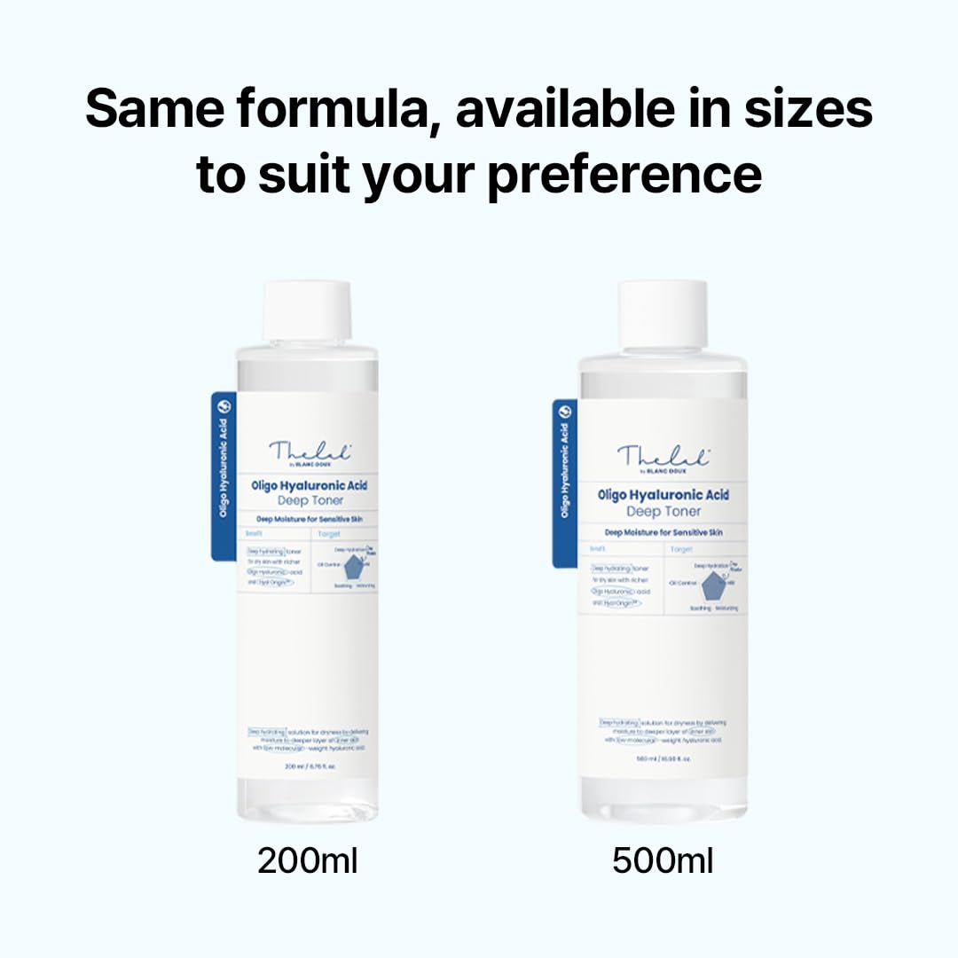 The Lab by Blanc Doux Oligo Hyaluronic Toner for sensitive skin daily use.