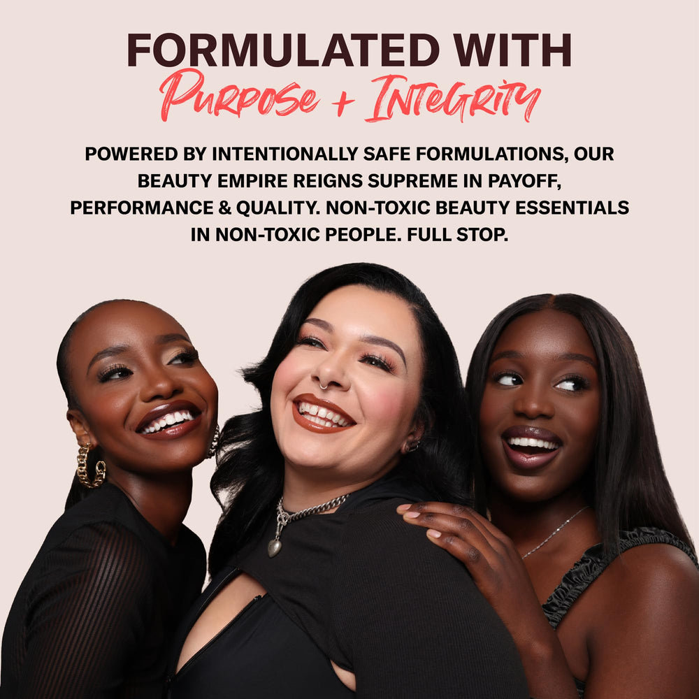 Infused with jojoba oil and vitamin E for lip comfort and moisture.