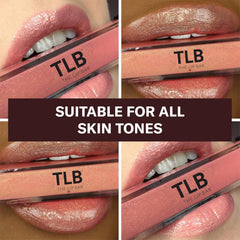 The Lip Bar Baddie gloss sur les lèvres avec teinte légère et brillance.