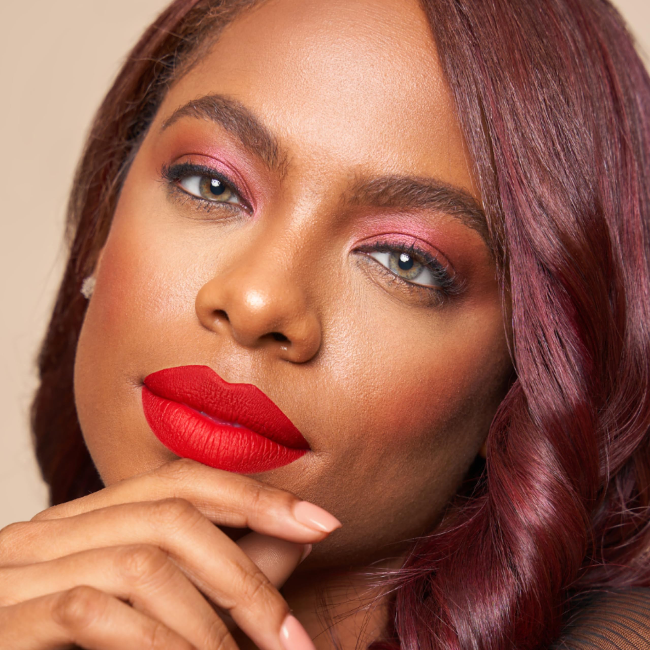 The Lip Bar ombre look using darker shade.