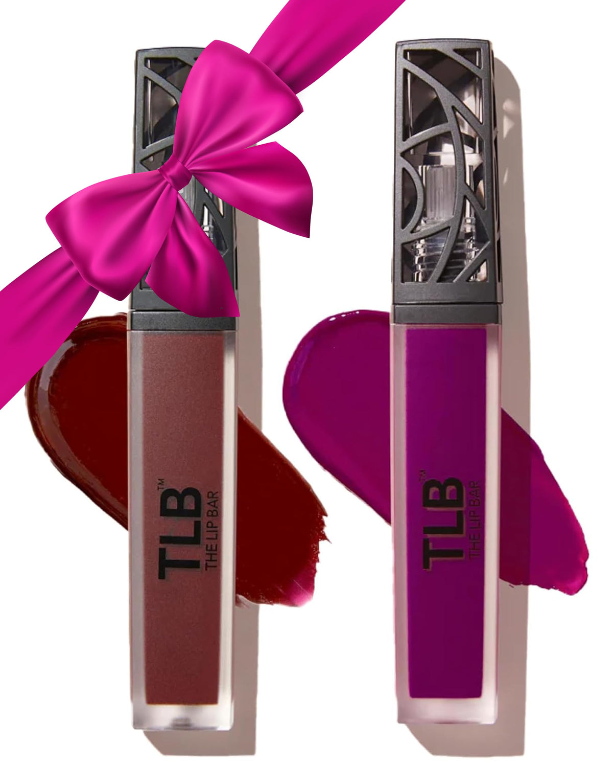 The Lip Bar Rebel deep burgundy liquid matte on lips, bold color with lasting wear.