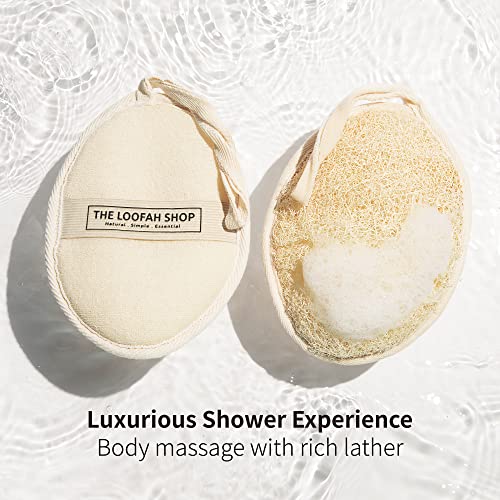 The Loofah Shop – grande taille 7×5, mousse généreuse pour une épuration efficace.