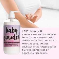 The Lotion Company bottle with pump delivering quick, non-greasy moisturization.