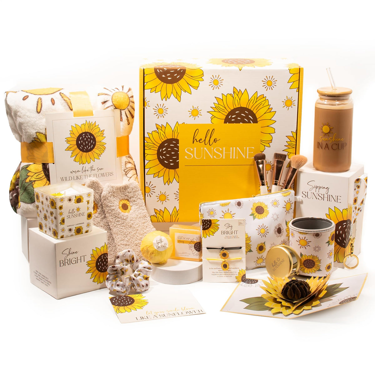 The Love Crate Co - Couverture polaire soleil 40x60, idéale pour soirées cocooning.
