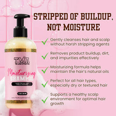 Shampoing démêlant The Mane Attraction pour cheveux faciles à démêler.