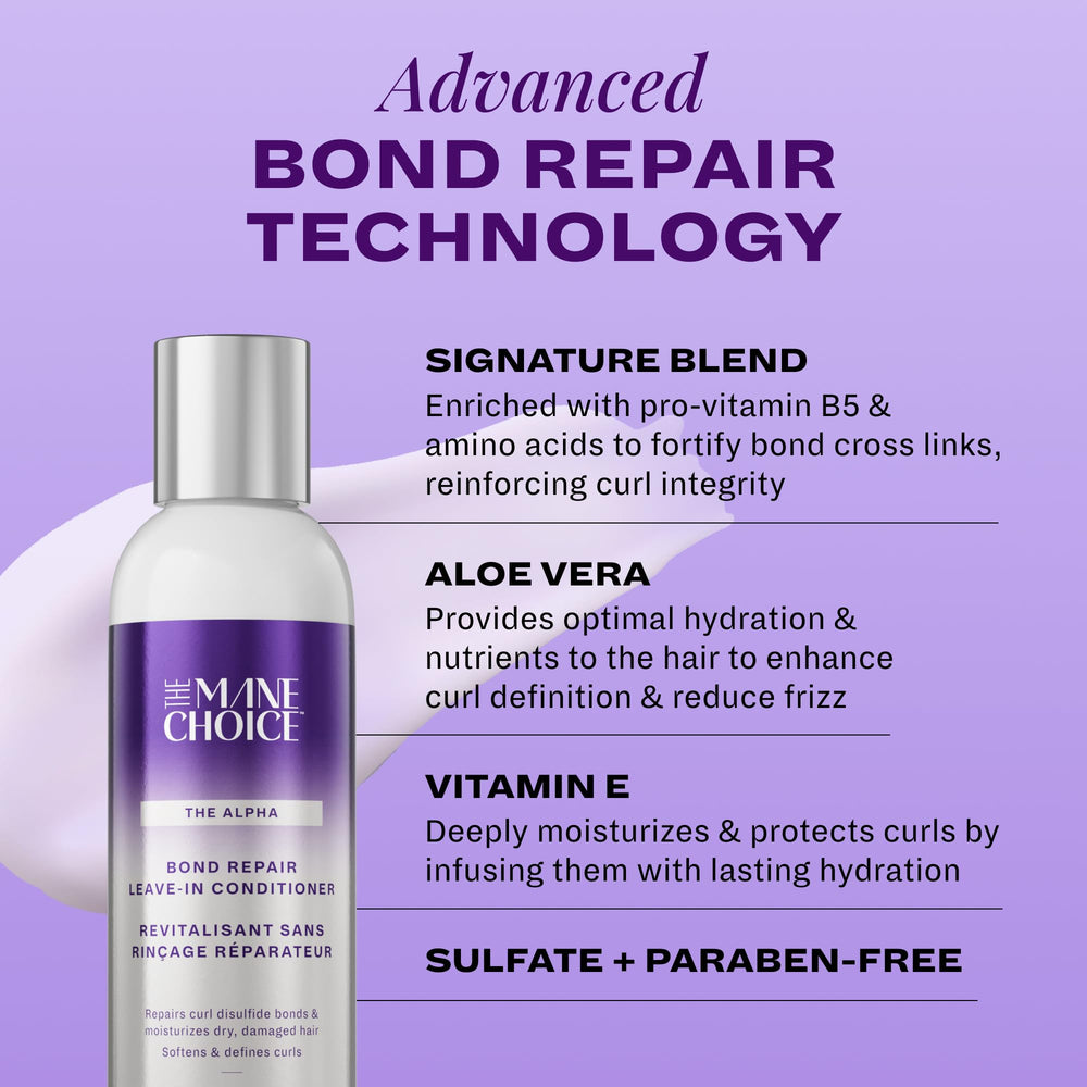 The Mane Choice Alpha Recoil Leave-In: Aloe Vera et vitamine E hydratent durablement.
