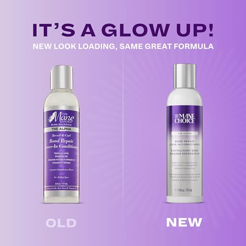 The Mane Choice Alpha Recoil Leave-In: texture légère démêle et hydrate les boucles.